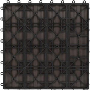 vidaXL vidaXL Płytka Tarasowa Projekt 3D 11 pcs Ciemny brąz 30 x 30 cm 4