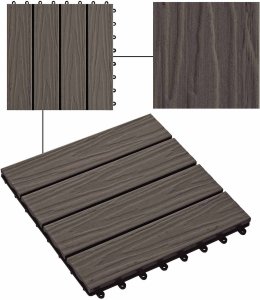 vidaXL vidaXL Płytka Tarasowa Projekt 3D 11 pcs Ciemny brąz 30 x 30 cm 7