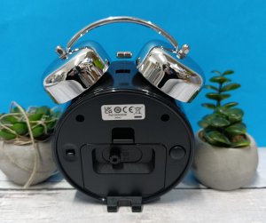 Seiko Budzik QHK063K alarm mechaniczny 11x15 cm czarny . 4