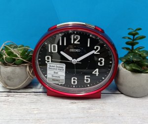 Seiko Budzik Seiko QHK059R Bell Alarm 13x11 cm czerwony . 2