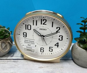 Seiko Budzik Seiko QHK059G Bell Alarm 13x11 cm złoty . 2