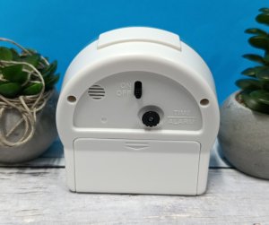 Seiko Budzik SEIKO QHE198L nie tyka 9 cm niebieski . 5