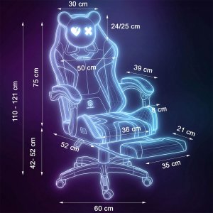 Fotel Sofotel Fotel gamingowy obrotowy krzesło gracza podnóżek kubełkowy Specter Sofotel 12