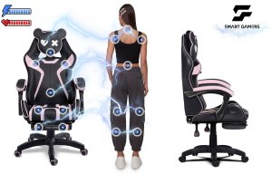 Fotel Sofotel Fotel gamingowy obrotowy krzesło gracza podnóżek kubełkowy Specter Sofotel 3