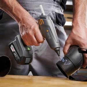 Pistolet do kleju Steinel Pistolet do klejenia STEINEL MobileGlue 5011 AMP aku zestaw 3