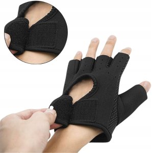 Interplastic Bx11_tds0867d_Rękawiczki treningowe CZARNE - ROZMIAR M 11