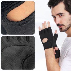 Interplastic Bx11_tds0867d_Rękawiczki treningowe CZARNE - ROZMIAR M 15