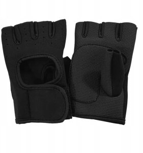 Interplastic Bx11_tds0867d_Rękawiczki treningowe CZARNE - ROZMIAR M 2