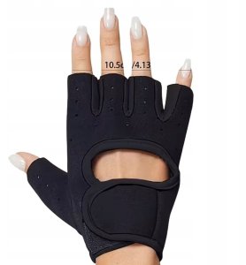 Interplastic Bx11_tds0867d_Rękawiczki treningowe CZARNE - ROZMIAR M 5