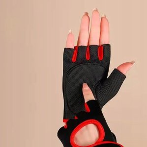 Interplastic Bx10_tds0867c_Rękawiczki treningowe CZARNO CZERWONE - ROZMIAR M 12