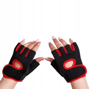 Interplastic Bx10_tds0867c_Rękawiczki treningowe CZARNO CZERWONE - ROZMIAR M 13