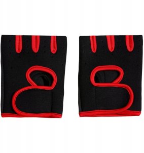 Interplastic Bx10_tds0867c_Rękawiczki treningowe CZARNO CZERWONE - ROZMIAR M 16