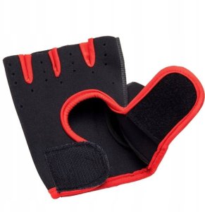 Interplastic Bx10_tds0867c_Rękawiczki treningowe CZARNO CZERWONE - ROZMIAR M 6