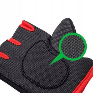 Interplastic Bx10_tds0867c_Rękawiczki treningowe CZARNO CZERWONE - ROZMIAR M 7