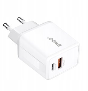 Ładowarka TelForceOne BWOO ładowarka sieciowa CDA182 QC 38W 1x USB-A + 1x USB-C biała 2
