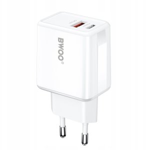 Ładowarka TelForceOne BWOO ładowarka sieciowa CDA182 QC 38W 1x USB-A + 1x USB-C biała 4