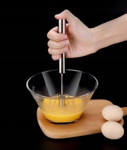 Brunbeste Trzepaczka do jajek obrotowa stalowa metalowa Ø6cm x 26 BRUNBESTE BB-3185 9