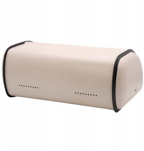 Chlebak Brunbeste Chlebak metalowy pojemnik na chleb pieczywo bułki 35x24x14.5cm beżowy BRUNBESTE BB-7703 3