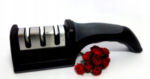 Brunbeste Ostrzałka do noży kuchennych 3 etapowa 3w1 osełka ręczna BRUNBESTE BB-1533 5