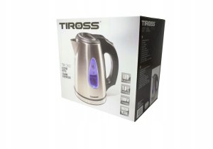 Czajnik Tiross Czajnik elektryczny metalowy 1630W mały 1.0L TIROSS TS-1362 4