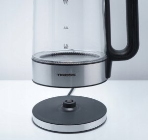 Czajnik Tiross Czajnik szklany elektryczny 1.7L niebieski TIROSS TS-2703 5