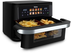 Frytkownica beztłuszczowa Tristar Tristar Dualzone Flex Airfryer | FR-9078 | Power 2800 W | Capacity 10 L | Hot air technology | Black 2
