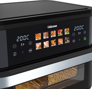 Frytkownica beztłuszczowa Tristar Tristar Dualzone Flex Airfryer | FR-9078 | Power 2800 W | Capacity 10 L | Hot air technology | Black 5