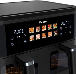 Frytkownica beztłuszczowa Tristar Tristar Double Basket Airfryer | FR-9075 | Power 2500 W | Capacity 9 L | Hot air technology | Black 5