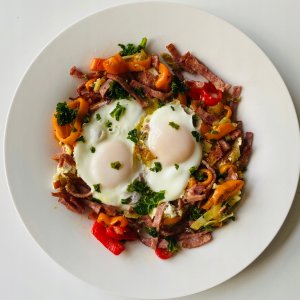 Patelnia Brunbeste Patelnia granitowa marmurkowa NON-STICK indukcja gaz 28cm beżowa BRUNBESTE BB-5538 13