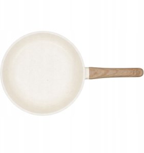 Patelnia Brunbeste Patelnia granitowa marmurkowa NON-STICK indukcja gaz 28cm beżowa BRUNBESTE BB-5538 8
