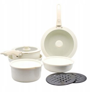 Brunbeste Zestaw garnków garnki marmurkowe komplet indukcja na gaz 13-ELE BRUNBESTE BB-5534 2