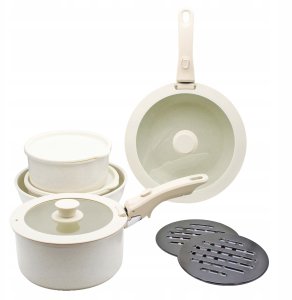 Brunbeste Zestaw garnków garnki marmurkowe komplet indukcja na gaz 13-ELE BRUNBESTE BB-5534 5