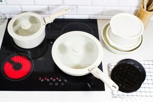 Brunbeste Zestaw garnków garnki marmurkowe komplet indukcja na gaz 13-ELE BRUNBESTE BB-5534 8