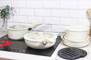 Brunbeste Zestaw garnków garnki marmurkowe komplet indukcja na gaz 13-ELE BRUNBESTE BB-5534 9