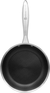 Patelnia Brunbeste Patelnia stalowa z pokrywką indukcja NON-STICK plaster miodu 24CM BRUNBESTE BB-5554 2