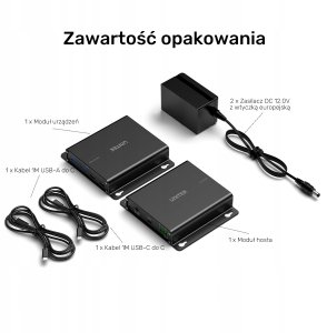 HUB USB Unitek Unitek Przedłużacz USB 5 Gb/s 100 m przez Ethernet z hubem 14