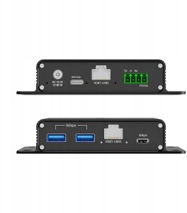 HUB USB Unitek Unitek Przedłużacz USB 5 Gb/s 100 m przez Ethernet z hubem 4