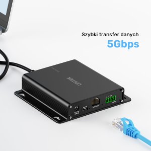 HUB USB Unitek Unitek Przedłużacz USB 5 Gb/s 100 m przez Ethernet z hubem 10
