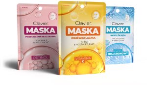 Pilaten CLAVIER_Maska nawilżająca w płachcie z kwasem hialuronowym 10szt 5