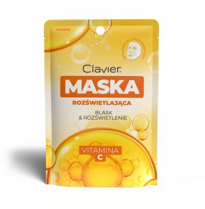 APLB CLAVIER_Maska rozświetlająca w płachcie z witaminą C 10szt 3