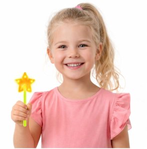 LeanToys Różdżka Fluorescencyjna Gwiazda Świecąca W Ciemności Stick Neon 22cm LEAN TOYS (27999) 3
