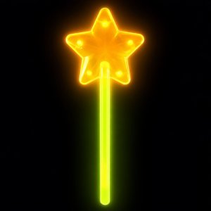 LeanToys Różdżka Fluorescencyjna Gwiazda Świecąca W Ciemności Stick Neon 22cm LEAN TOYS (27999) 4