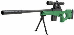 LeanToys Karabin Snajperski Na Kulki Hydrożelowe Luneta Tłumik Dwójnóg LEAN Toys 2