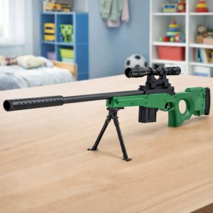 LeanToys Karabin Snajperski Na Kulki Hydrożelowe Luneta Tłumik Dwójnóg LEAN Toys 4