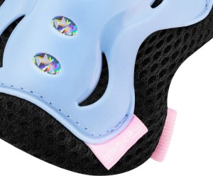 Spokey Ochraniacze do łyżworolek Spokey Shield niebiesko-różowe 946549-946550-946551 L 5