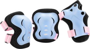 Spokey Ochraniacze do łyżworolek Spokey Shield niebiesko-różowe 946549-946550-946551 L 7