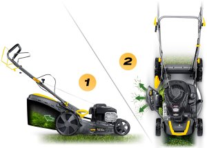 Kosiarka spalinowa Humberg Kosiarka spalinowa z napędem 46 cm mulczowanie 70 l 140cc + olej Humberg HM-604 9
