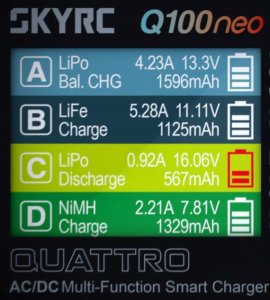 Ładowarka SkyRC Wielofunkcyjna inteligentna ładowarka SkyRC Q100neo AC/DC 10
