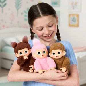 Little Live Pets Moose Toys Ltd. Little Live Pets - My Baby Monkey Minis Brown Cherri 4