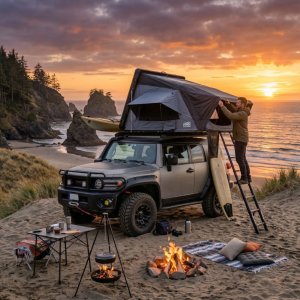 Offlander Namiot dachowy OFFLANDER FOLD Y 190 3 osobowy blackout PU5000 5
